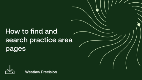 Thumbnail for How to find and search practice area pages