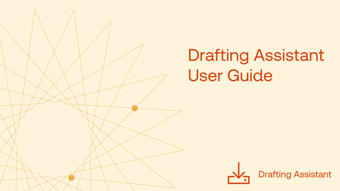Thumbnail for Drafting Assistant User Guide