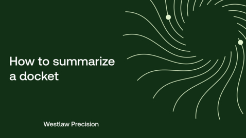 Thumbnail for How to summarize a docket