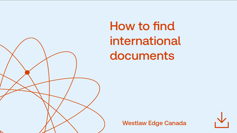 Thumbnail for How to find international documents