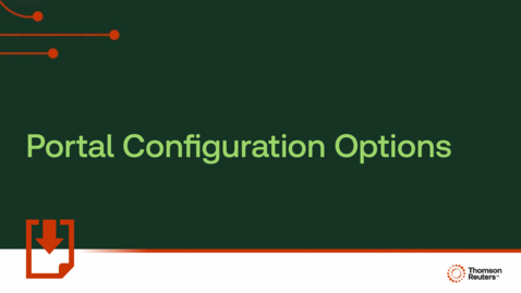 Thumbnail for Portal Configuration Options