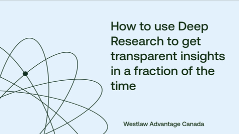 Thumbnail for How to use Deep Research to get transparent insights in a fraction of the time