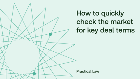 Thumbnail for How to quickly check the market for key deal terms