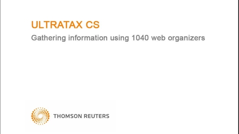 Thumbnail for Gathering information using 1040 web organizers