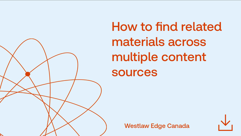 Thumbnail for How to find related materials across multiple content sources