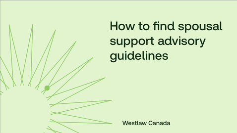 Thumbnail for How to find spousal support advisory guidelines