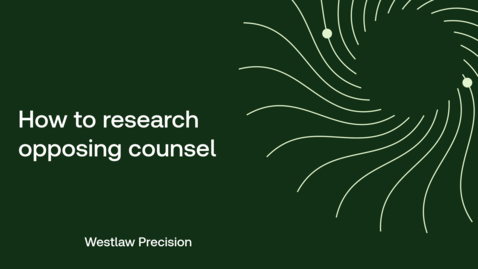 Thumbnail for How to research opposing counsel