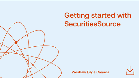 Thumbnail for Getting started with SecuritiesSource