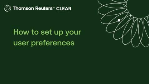 Thumbnail for How to set up your user preferences
