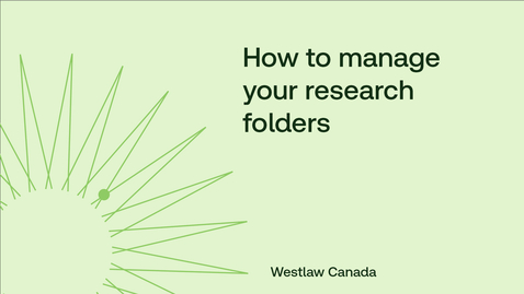 Thumbnail for How to manage your research folders