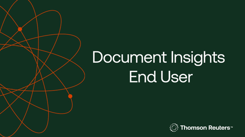 Thumbnail for Document Insights End User