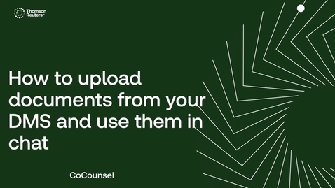 Thumbnail for How to upload documents from your DMS and use them in Chat