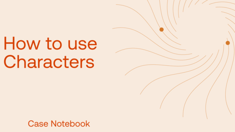 Thumbnail for How to use Characters