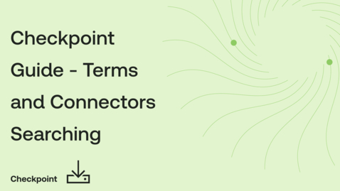 Thumbnail for Checkpoint Guide - Terms and Connectors Searching