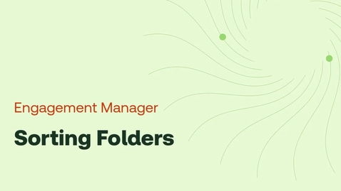 Thumbnail for Sorting folders