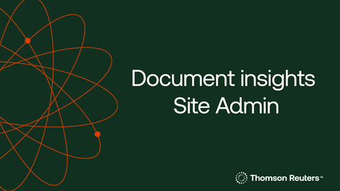 Thumbnail for Document insights Site Admin