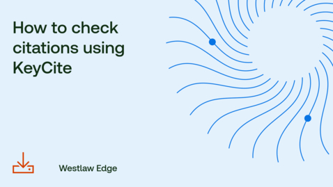 Thumbnail for How to check citations using KeyCite