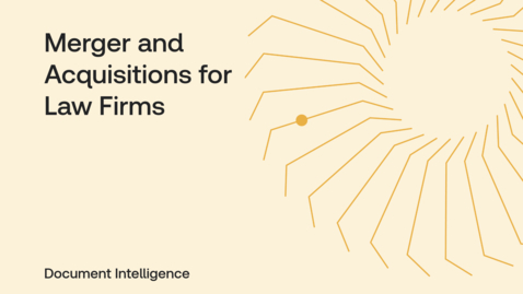 Thumbnail for TRDI+highQ - Merger and Acquisition for Law Firms