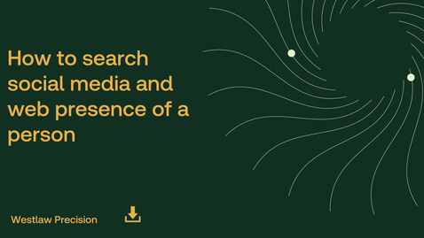 Thumbnail for How to search social media and the web presence of a person