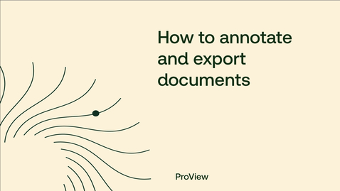 Thumbnail for How to annotate and export documents