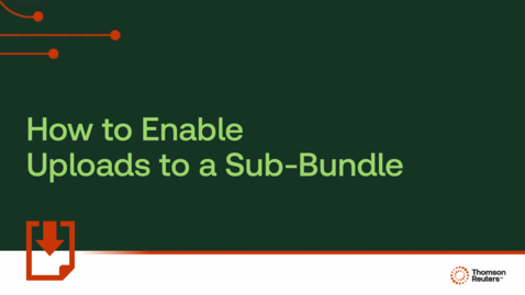 Thumbnail for How to enable uploads to a sub-bundle