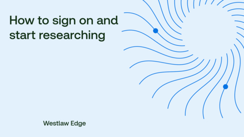 Thumbnail for How to sign on and start researching