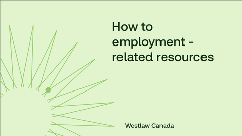 Thumbnail for How to search the employment-related resources