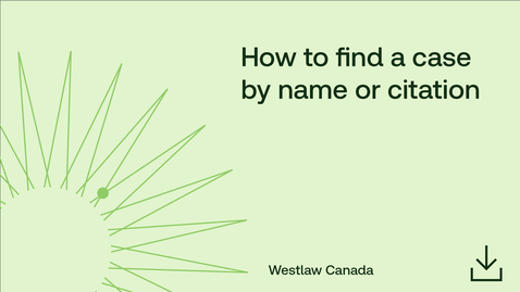Thumbnail for How to find a case by name or citation
