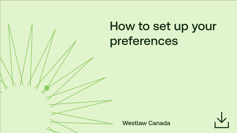 Thumbnail for How to set up your preferences