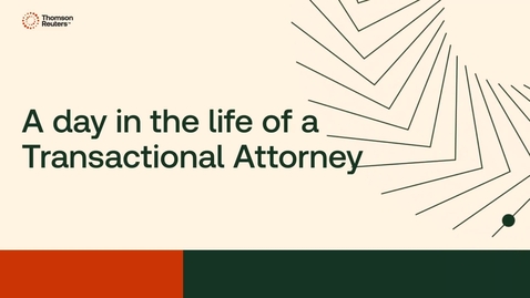 Thumbnail for A day in the life of a Transactional Attorney