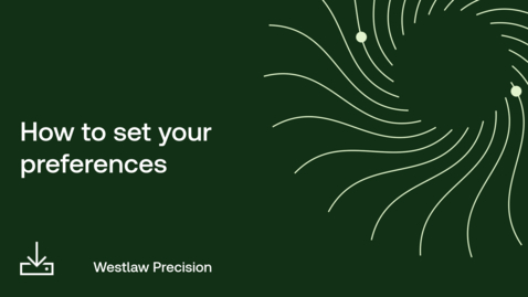 Thumbnail for How to set your preferences