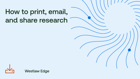 Thumbnail for How to print, email, and share research