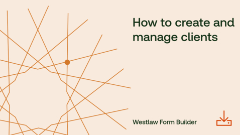 Thumbnail for How to create and manage clients