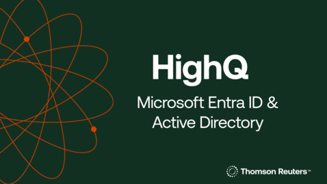 Thumbnail for Microsoft Entra ID + HighQ