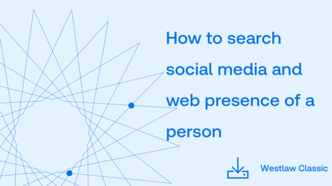 Thumbnail for How to search social media and web presence of a person