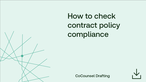 Thumbnail for How to check contract policy compliance