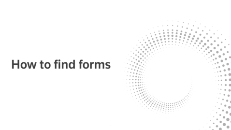 Thumbnail for How to find forms