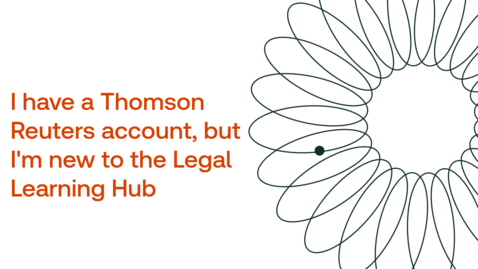 Thumbnail for How to sign in to the Legal Learning Hub for new users