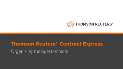 Thumbnail for Organise Questionnaire