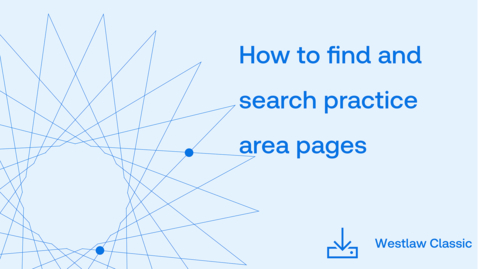 Thumbnail for How to find and search practice area pages