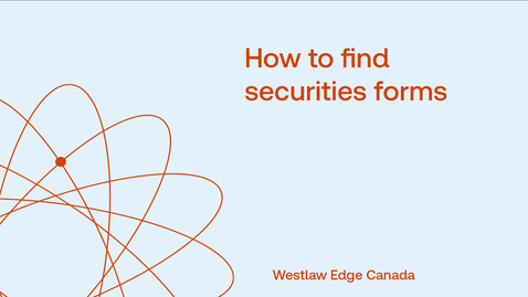 Thumbnail for How to find securities forms