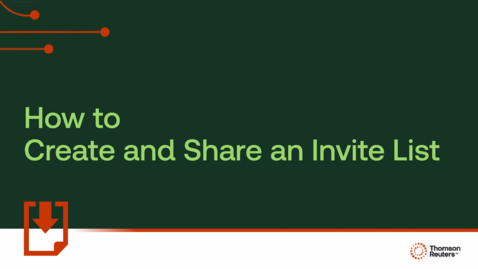 Thumbnail for How to create and share an invite list