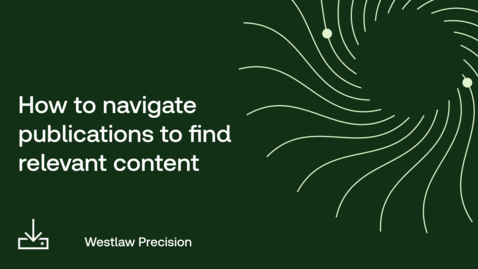Thumbnail for How to navigate publications to find relevant content
