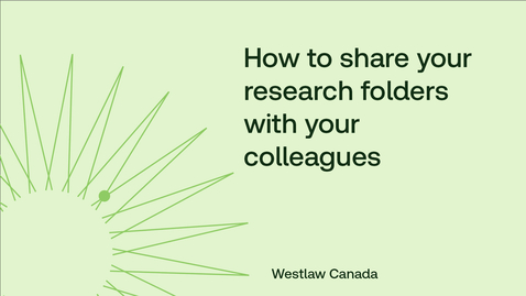 Thumbnail for How to share your research folders with your colleagues