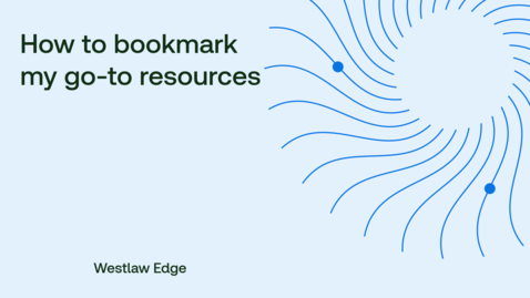 Thumbnail for How to bookmark my go-to resources