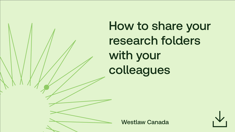 Thumbnail for How to share your research folders with your colleagues