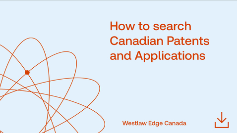Thumbnail for How to search Canadian Patents and Applications