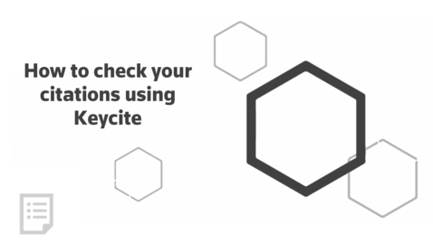 Thumbnail for How to check your citations using KeyCite