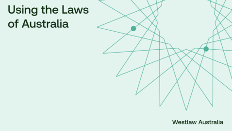 Thumbnail for Using the Laws of Australia