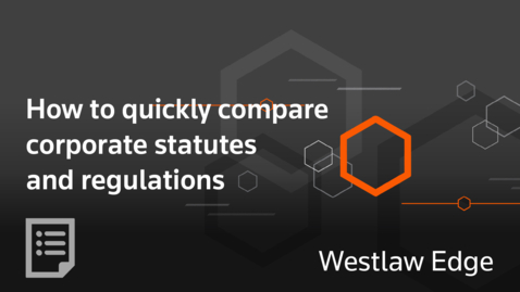 Thumbnail for How to quickly compare corporate statutes and regulations from all states